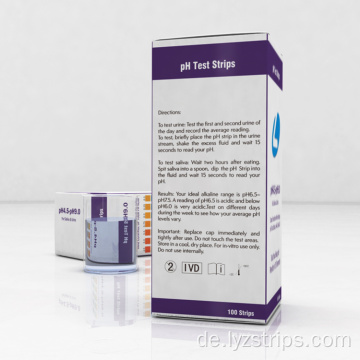 Urin ph-teststreifentest ph 4,5-9,0
